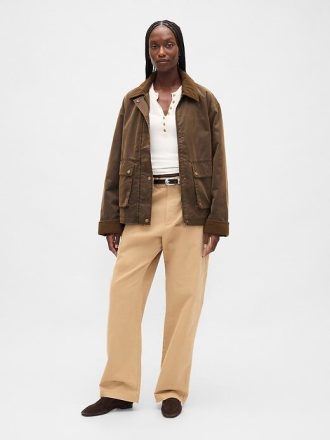 Suéter Henley com nervuras transparentes