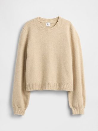 Suéter infantil CashSoft com gola redonda