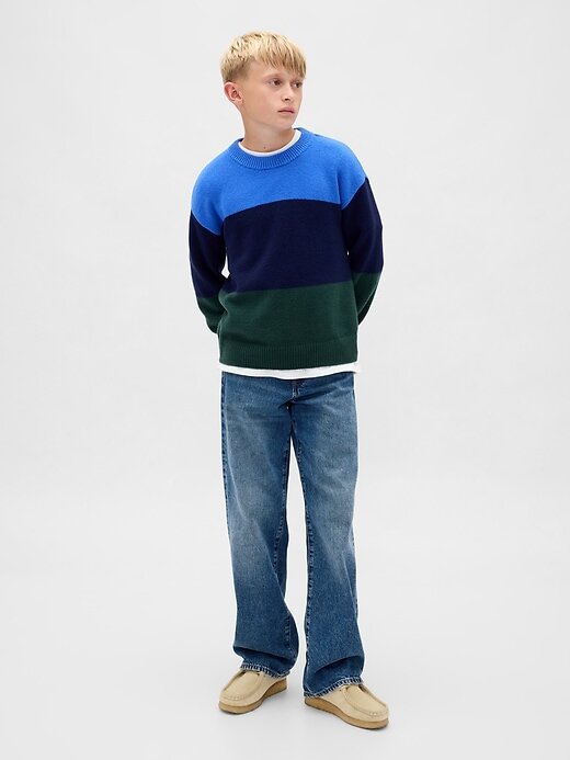Suéter infantil CashSoft Relaxed Crewneck Suéter infantil CashSoft Relaxed Crewneck