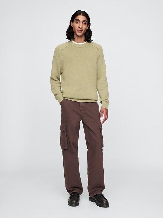 Suéter Raglan com Gola Redonda Suéter Raglan com Gola Redonda