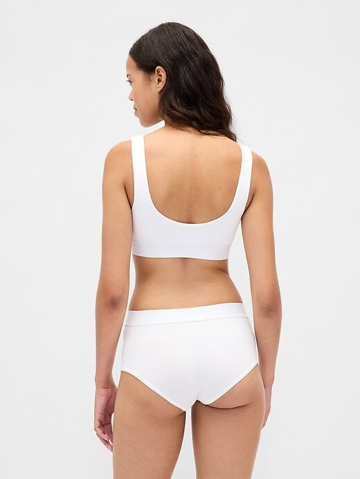 Sutiã Bralette Gap Logo em Algodão Elástico Orgânico Sutiã Bralette Gap Logo em Algodão Elástico Orgânico