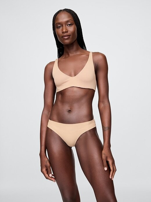 Sutiã sem forro de algodão orgânico elástico Sutiã sem forro de algodão orgânico elástico