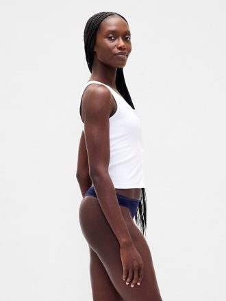 Tanga de algodão orgânico elástico