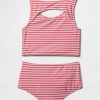 Tankini recortado infantil de duas peças Tankini recortado infantil de duas peças