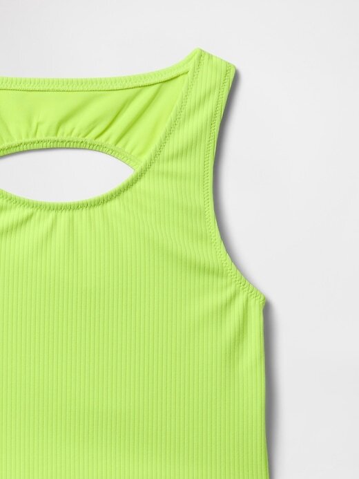 Tankini recortado infantil de duas peças Tankini recortado infantil de duas peças