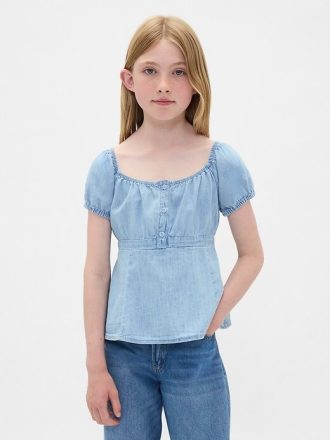 Top Babydoll Jeans Infantil