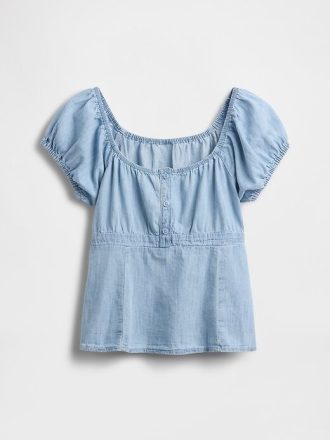 Top Babydoll Jeans Infantil