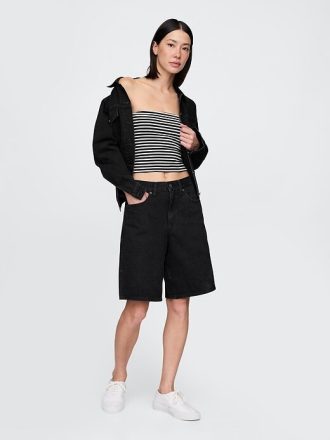 Top curto de malha fechada