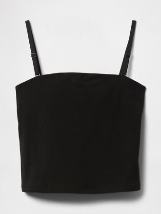 Top curto de malha fechada