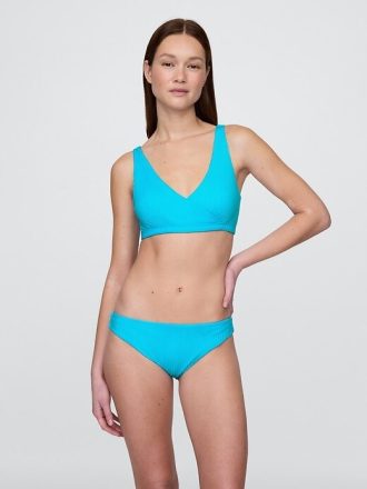 Top de biquíni canelado