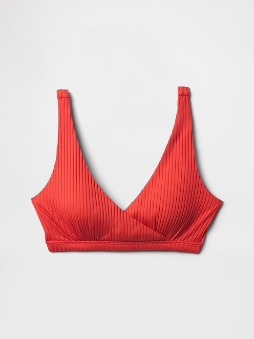 Top de biquíni canelado Top de biquíni canelado