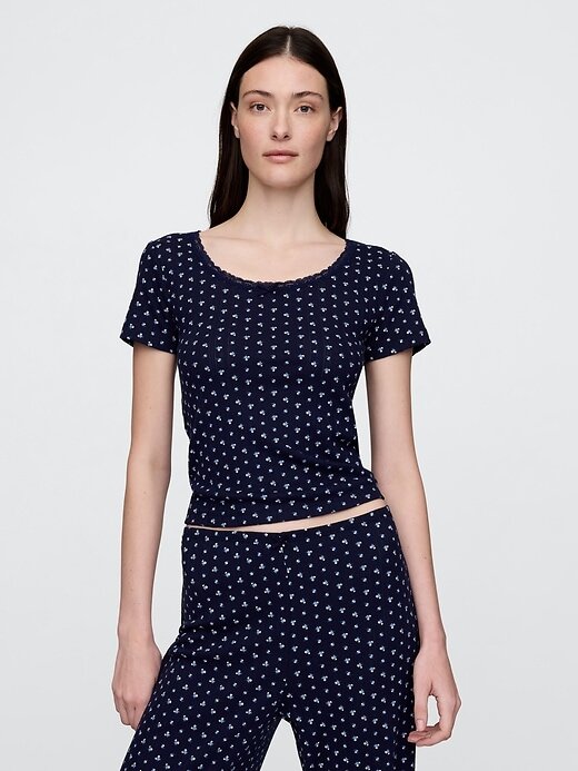 Top de pijama Pointelle Top de pijama Pointelle