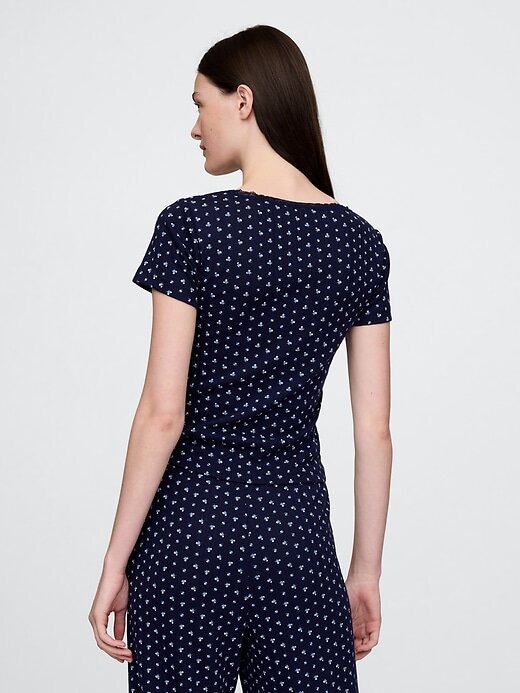 Top de pijama Pointelle Top de pijama Pointelle