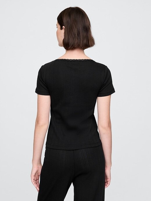 Top de pijama Pointelle Top de pijama Pointelle