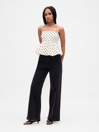 Top de popeline com bolhas