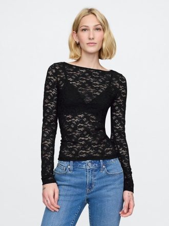 Top de renda transparente
