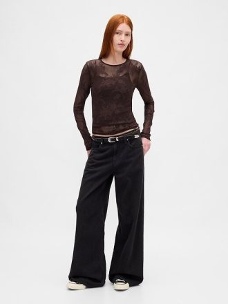 Top de renda transparente