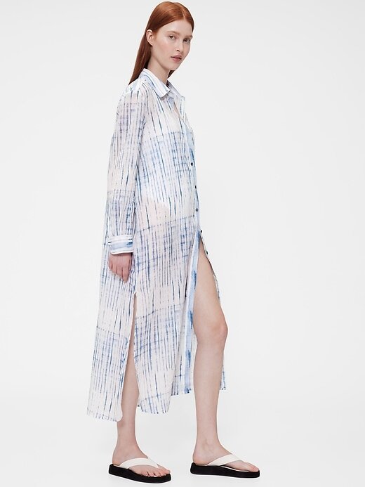 Vestido-camisa de voile GapStudio Vestido-camisa de voile GapStudio