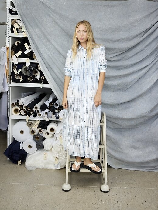 Vestido-camisa de voile GapStudio Vestido-camisa de voile GapStudio