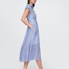 Vestido-camisa midi transparente Vestido-camisa midi transparente