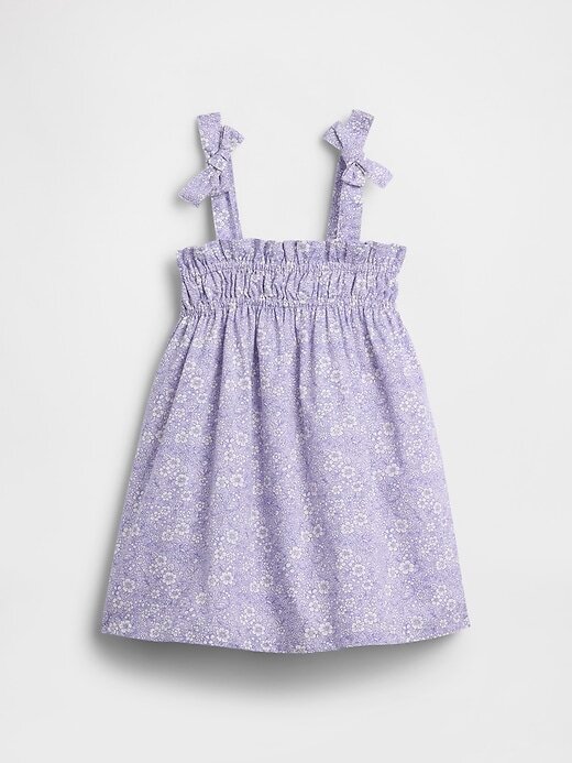 Vestido com alças e babados para bebês e crianças pequenas Vestido com alças e babados para bebês e crianças pequenas