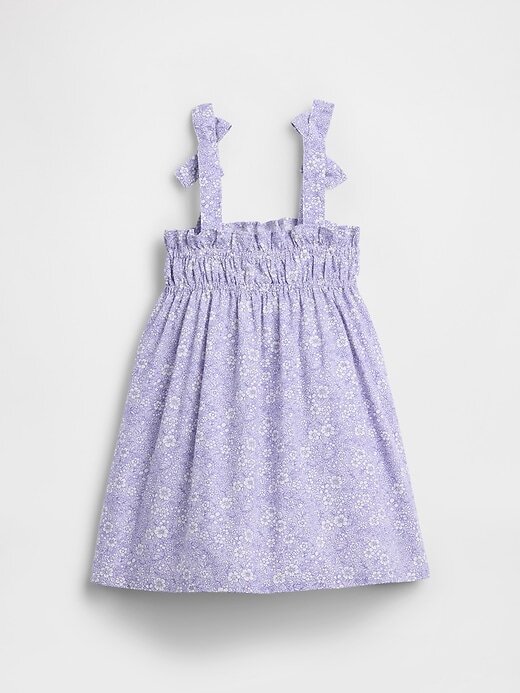 Vestido com alças e babados para bebês e crianças pequenas Vestido com alças e babados para bebês e crianças pequenas