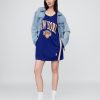Vestido curto com camisa reciclada do NBA New York Knicks