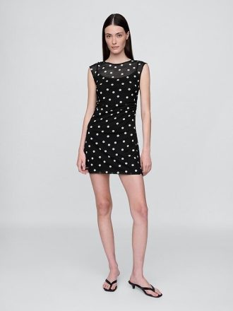 Vestido curto de malha