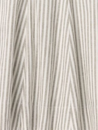 Vestido curto em mistura de linho