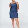 Vestido curto jeans Vestido curto jeans