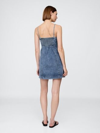 Vestido curto jeans ultramacio