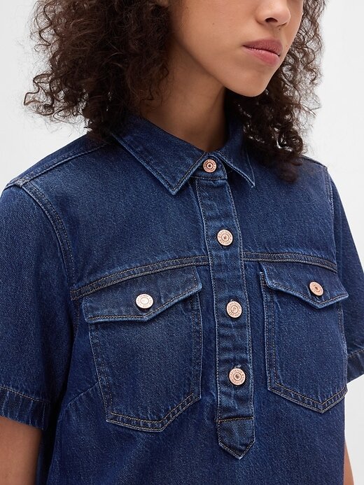 Vestido curto jeans ultramacio Vestido curto jeans ultramacio