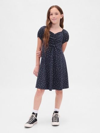 Vestido Infantil Canelado com Babados