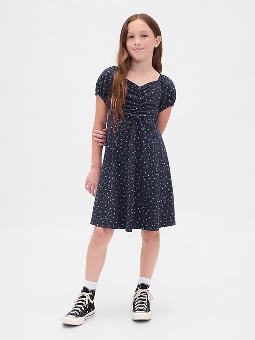 Vestido Infantil Canelado com Babados Vestido Infantil Canelado com Babados