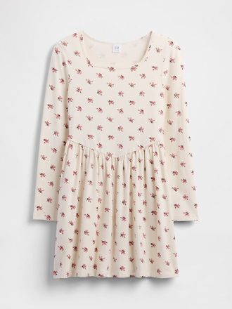 Vestido infantil com decote quadrado Vestido infantil com decote quadrado