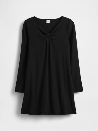 Vestido Infantil com Laço Rib