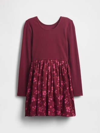 Vestido infantil de técnica mista