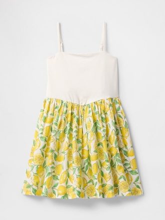 Vestido infantil de técnica mista