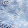 Vestido infantil jeans floral