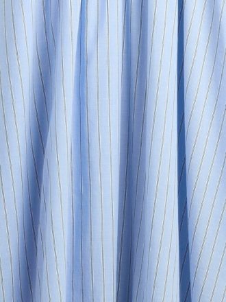 Vestido longo compacto de malha mista