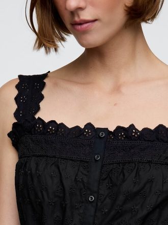 Vestido midi com ilhós Gap × DÔEN