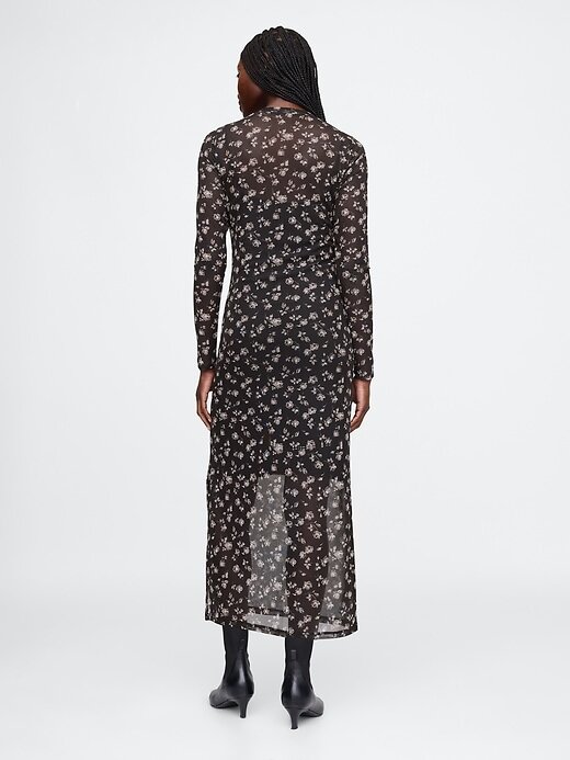 Vestido midi de malha Vestido midi de malha