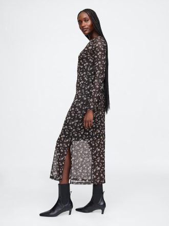 Vestido midi de malha