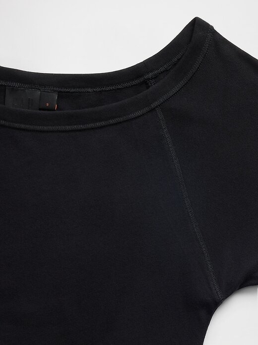 Vestido midi ombro a ombro em jersey GapStudio Vestido midi ombro a ombro em jersey GapStudio