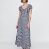 Vestido midi xadrez Gap × DÔEN 100% linho Vestido midi xadrez Gap × DÔEN 100% linho
