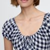 Vestido midi xadrez Gap × DÔEN 100% linho Vestido midi xadrez Gap × DÔEN 100% linho